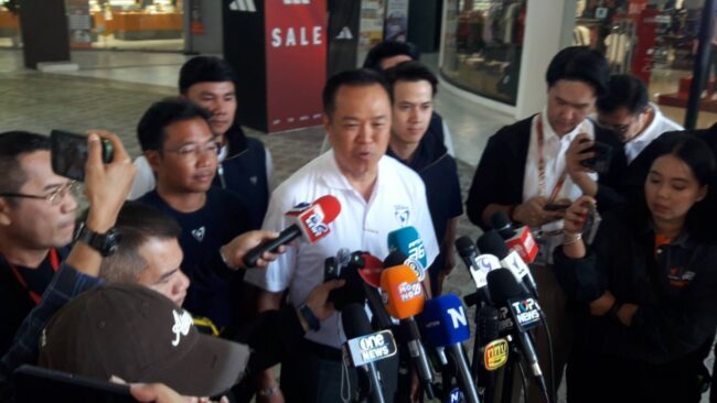 อยุธยา นาย อนุทิน ชาญวีรกุล หัวหน้าพรรคภูมิใจไทย รักษาการนายกลงพื้นที่ จังหวัด