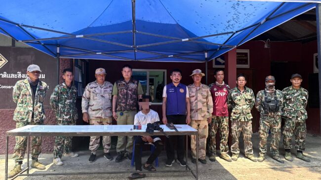 อำเภอไชยปราการ จังหวัดเชียงใหม่ จับลักลอบเข้ายิงสัตว์ป่าหรือเผาป่ามีสารเสพติดในร่างกาย