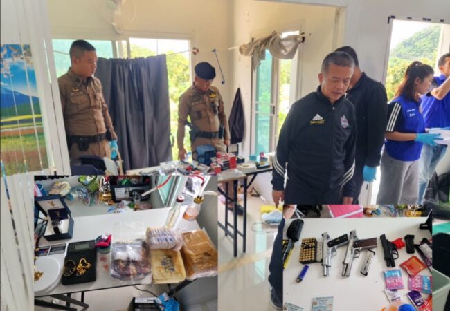 จันทบุรี ตร.จันทบุรีจับกุมยาเสพติดรายใหญ่ หลังหลบหนีหมายจับมาซ่อนตัวในสวนผลไม้ โดยตรวจยึดของกลางพร้อมทรัพย์สิน มูลค่ากว่า 5 ล้านบาท
