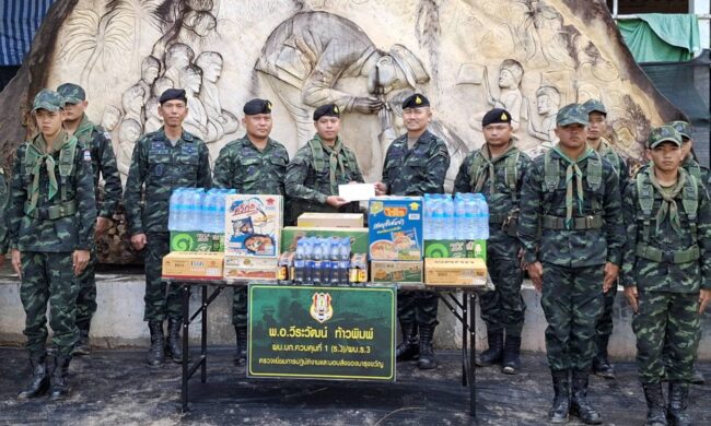 ผบ.บก.ควบคุมที่ 1 กกล.สุรศักดิ์มนตรี ซีลเข้มชายแดนแม่น้ำโขง ตรวจเยี่ยม